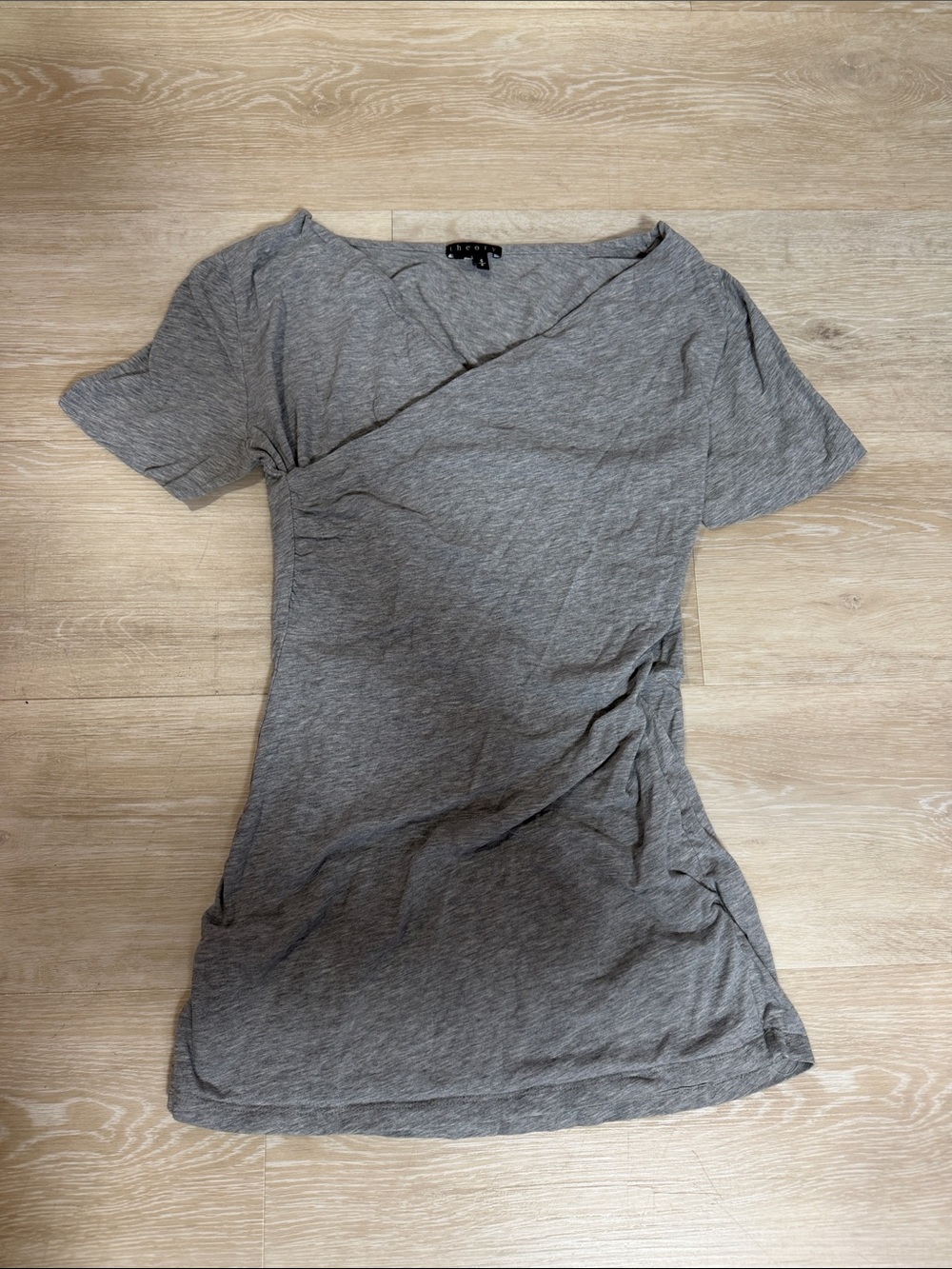 Theory Gray Cross Top